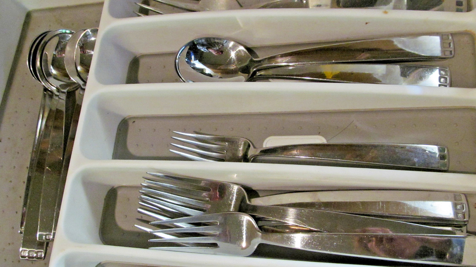 *Dansk DAS30 French Solid Flatware Lot of 22 Silverware MCM green