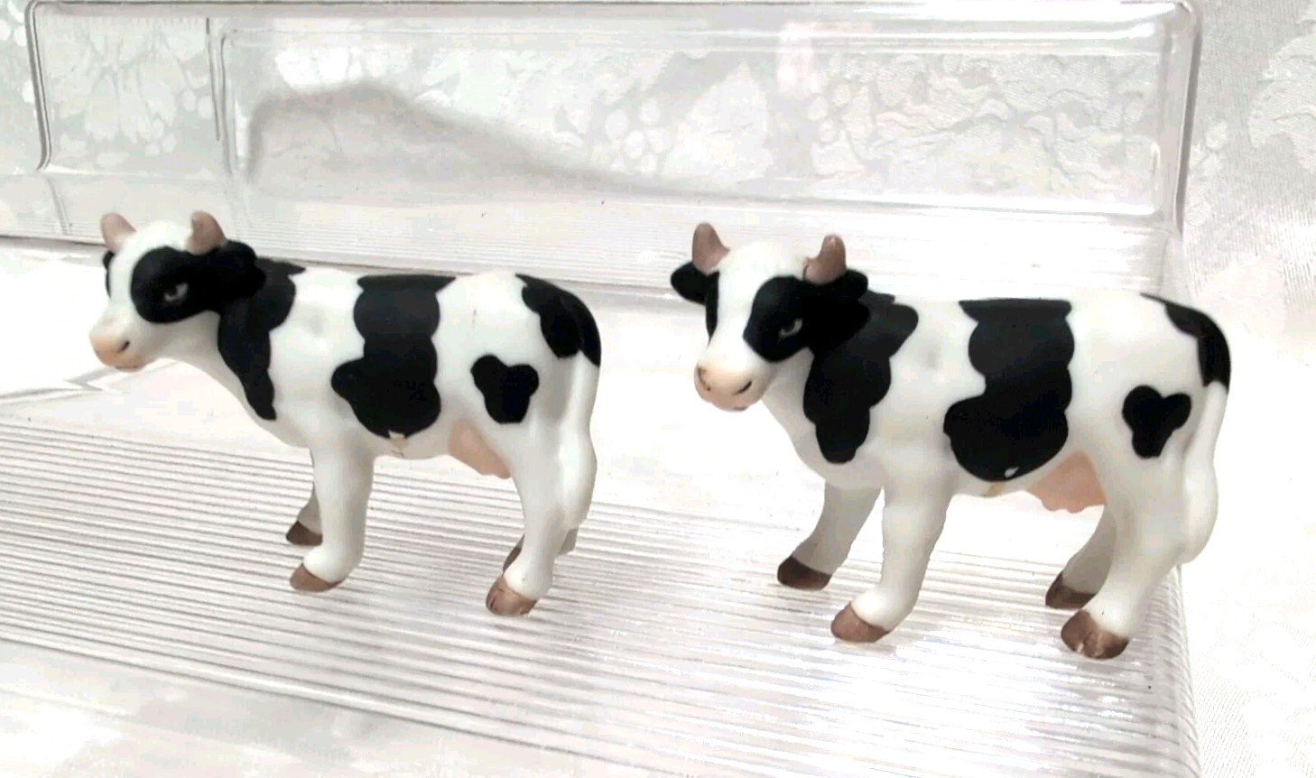 1993 Miniature Holstein Cow Calf Figurine GZL Lot of 2