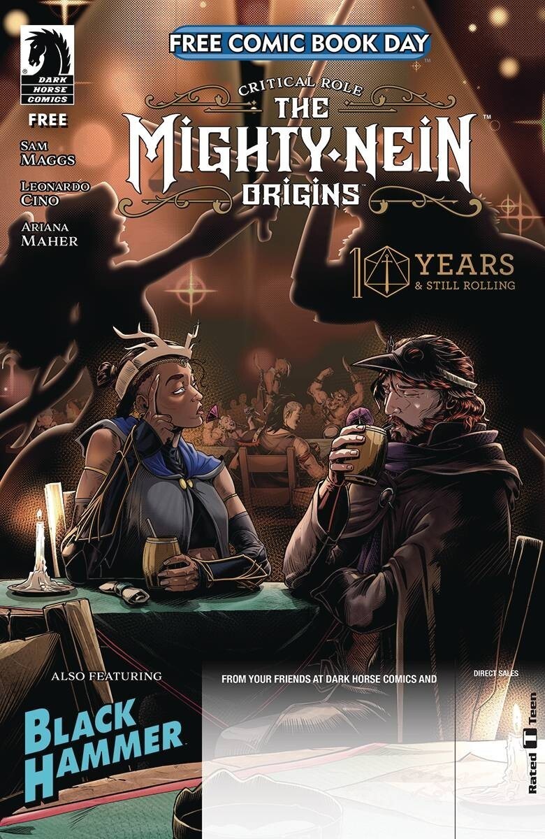 Critical Role Black Hammer Free Comic Book Day 2025 FCBD Mighty Nein Origins New