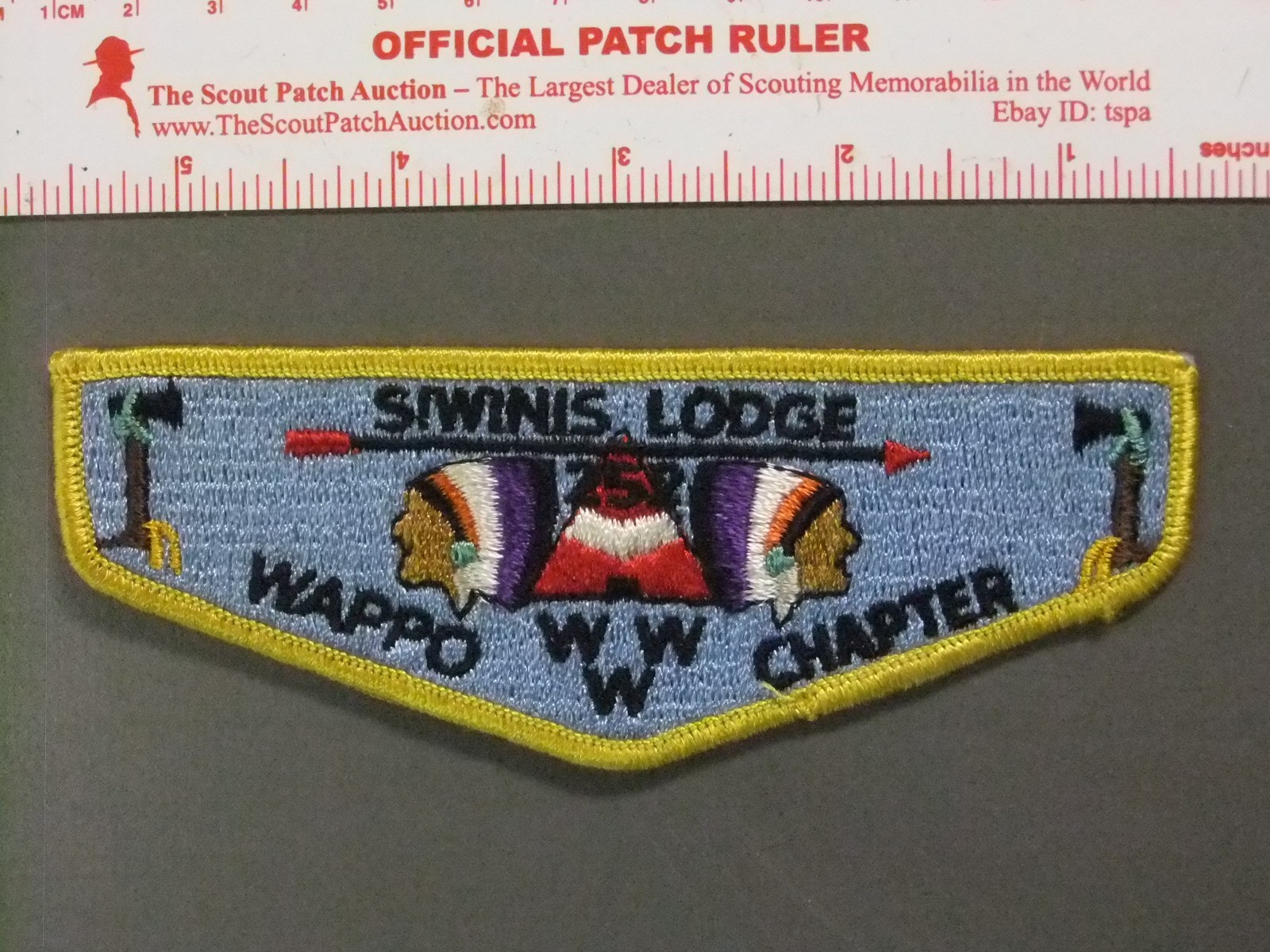 Boy Scout OA 252 Siwinis Lodge Chapter Flap 8322PP Boy Scout OA 252 Siwinis Lodge Chapter Flap 8322PP
