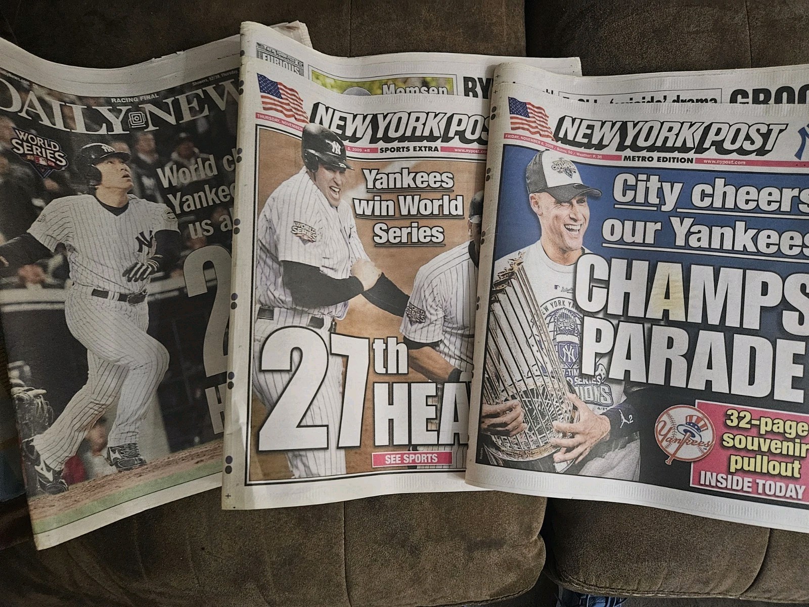 Nov. 5, 2009 Daily News Post And Parade Yankees 27th Champions Newspaper Lot