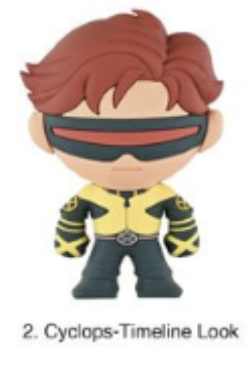 Marvel X-Men \'97 Series 2 Figural Bag Clip 3 Inch Cyclops Timeline Look