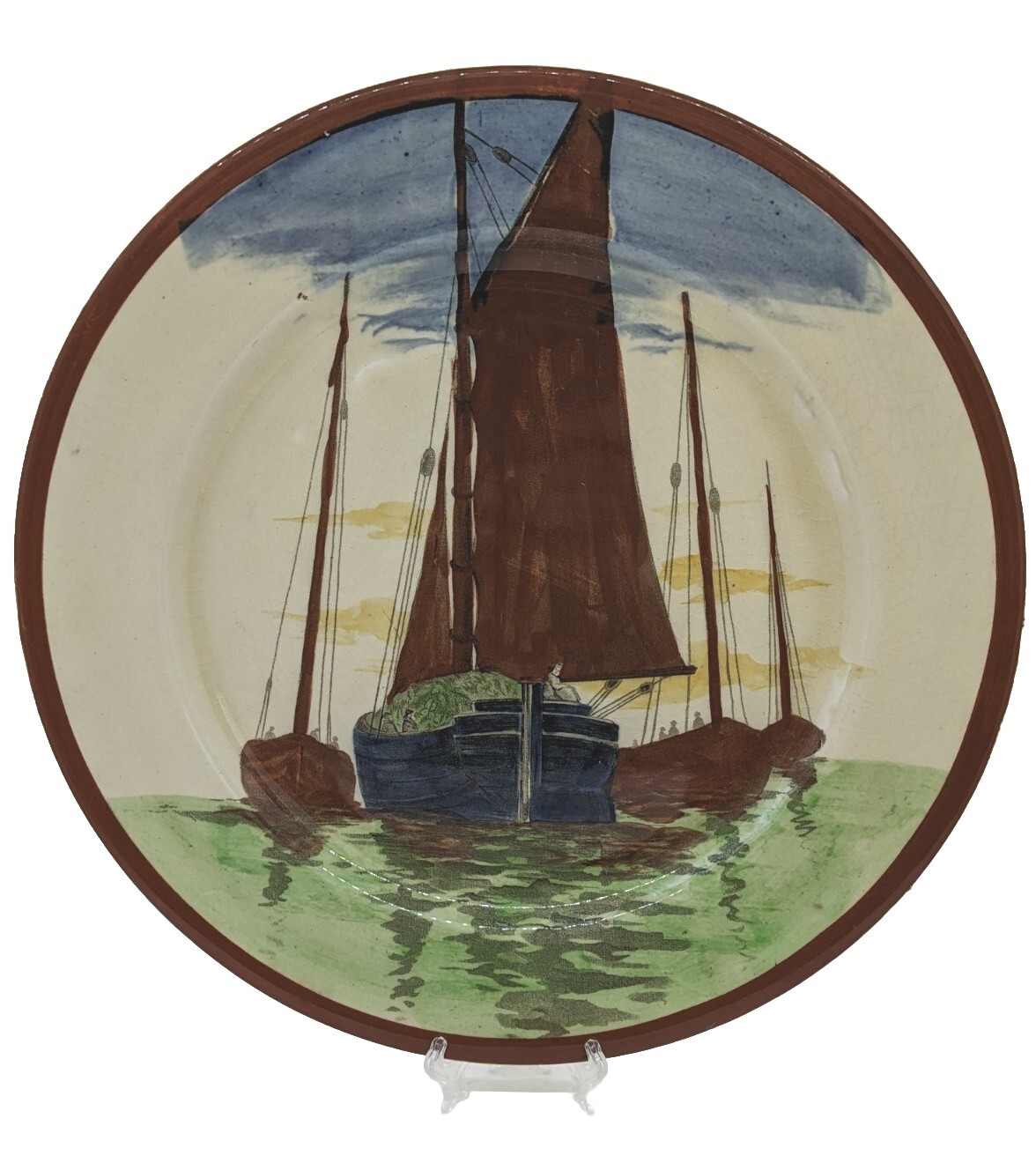 Antique Royal Doulton Nautical Ship Plate - Circa 1907 - 10 ⅝\