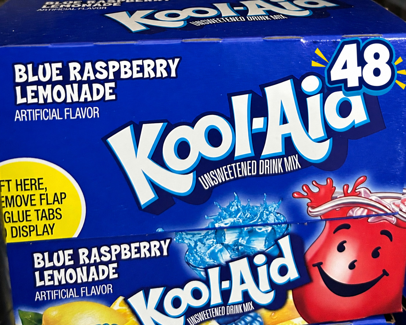 Blue Raspberry Lemonade Kool-Aid Pack 48 Packets