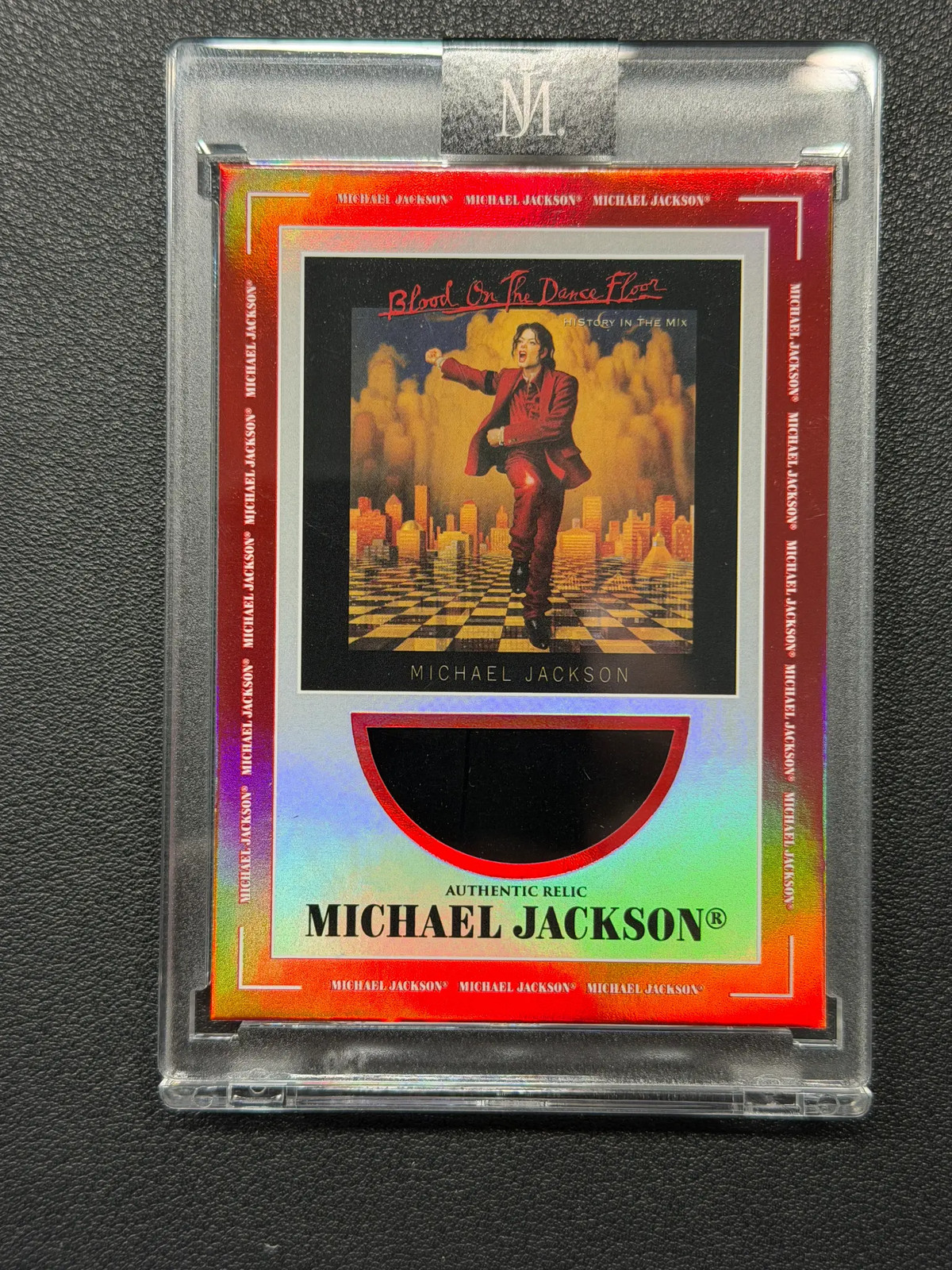 2026 Michael Jackson #20 Red Authentic Relic 95/97 Encased 2026 Michael Jackson #20 Red Authentic Relic 95/97 Encased