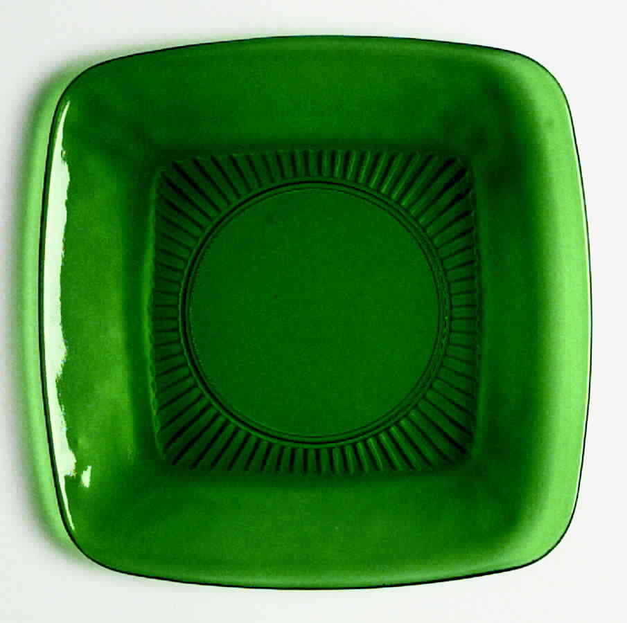 Anchor Hocking Charm Forest Green Luncheon Plate 5772
