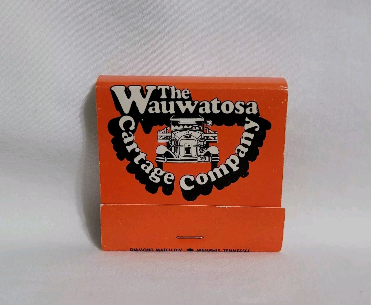 Vintage The Wauwatosa Cartage Company Wisconsin Matchbook Advertising Full