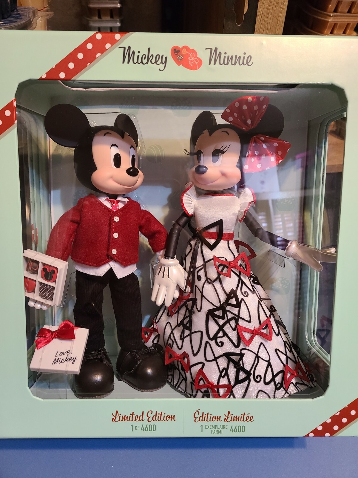 Mickey and Minnie Mouse Limited Edition Valentine's Day Doll Set SHIPS TODAY ❤️