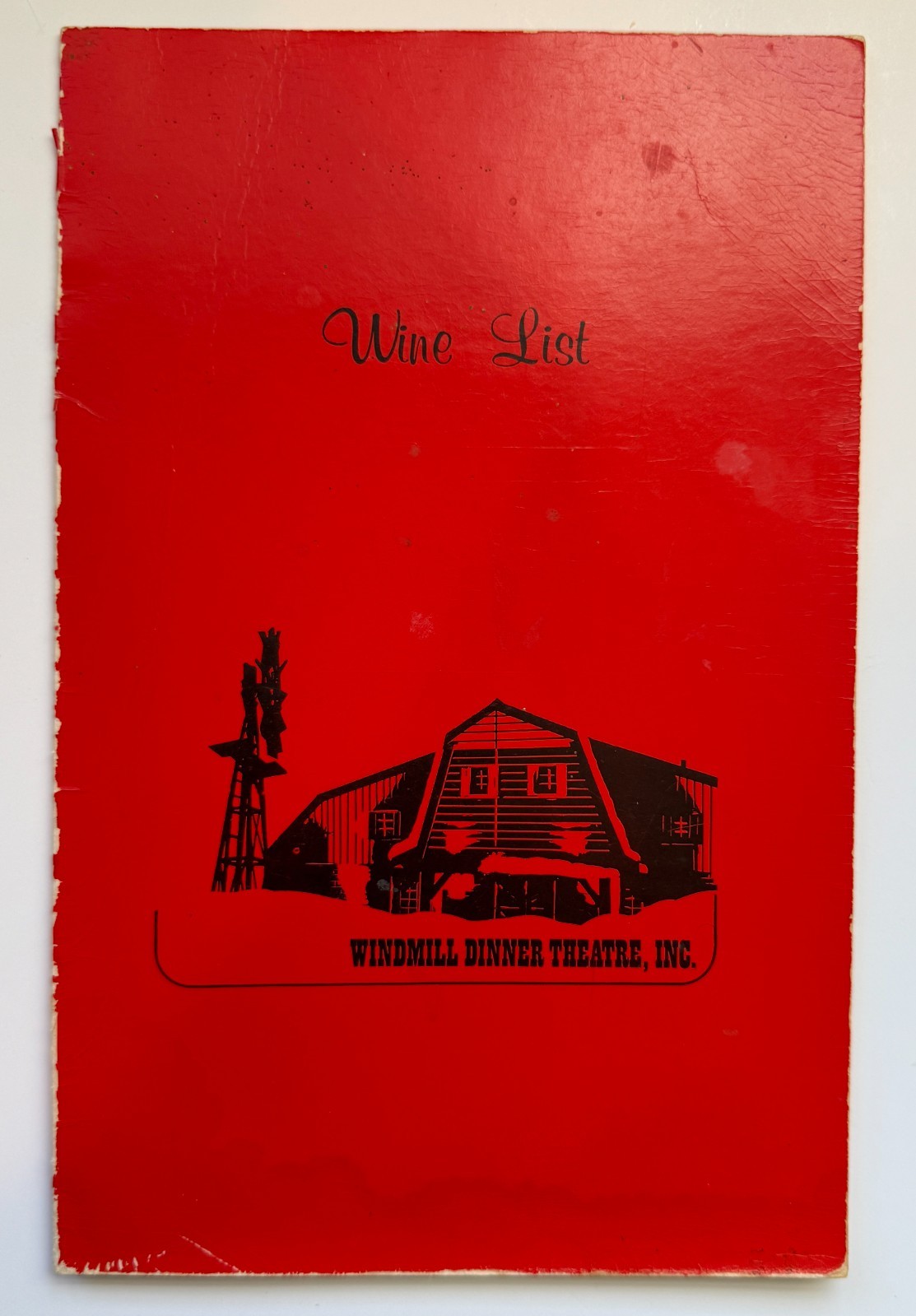 1960s Windmill Dinner Theatre Wine List Menu Vintage Souvenir Phoenix, AZ 1960s Windmill Dinner Theatre Wine List Menu Vintage Souvenir Phoenix, AZ