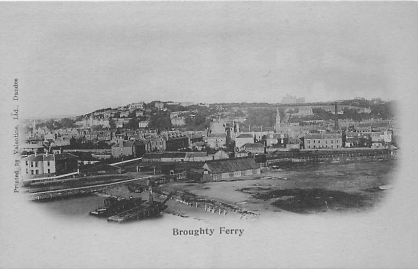 Postcard Scotland: Panoramic View, Broughty Ferry, UDB Postcard Scotland: Panoramic View, Broughty Ferry, UDB
