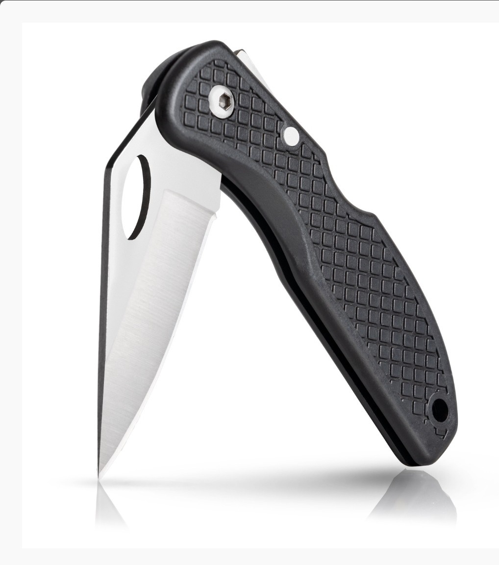 Maxam Falcon VII Lockback 7 Inch Honed Blade Pocket Knife With Steel Carry Clip