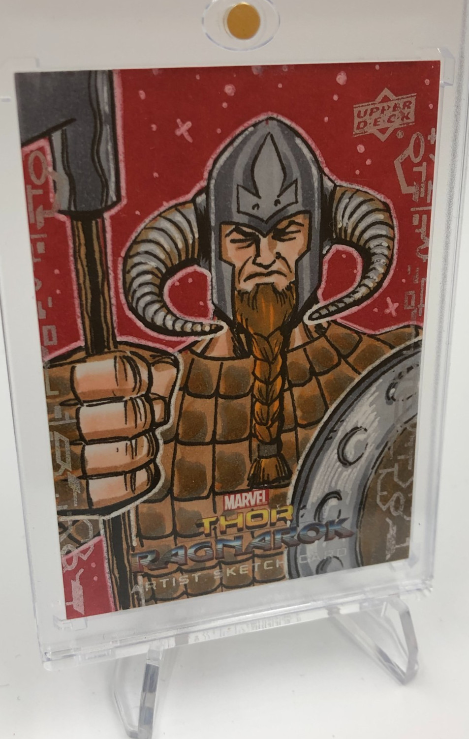 Upper Deck MARVEL THOR: RAGNAROK 1 of 1 Hand Sketch Card NICK JUSTUS Signed 1/1 Upper Deck MARVEL THOR: RAGNAROK 1 of 1 Hand Sketch Card NICK JUSTUS Signed 1/1