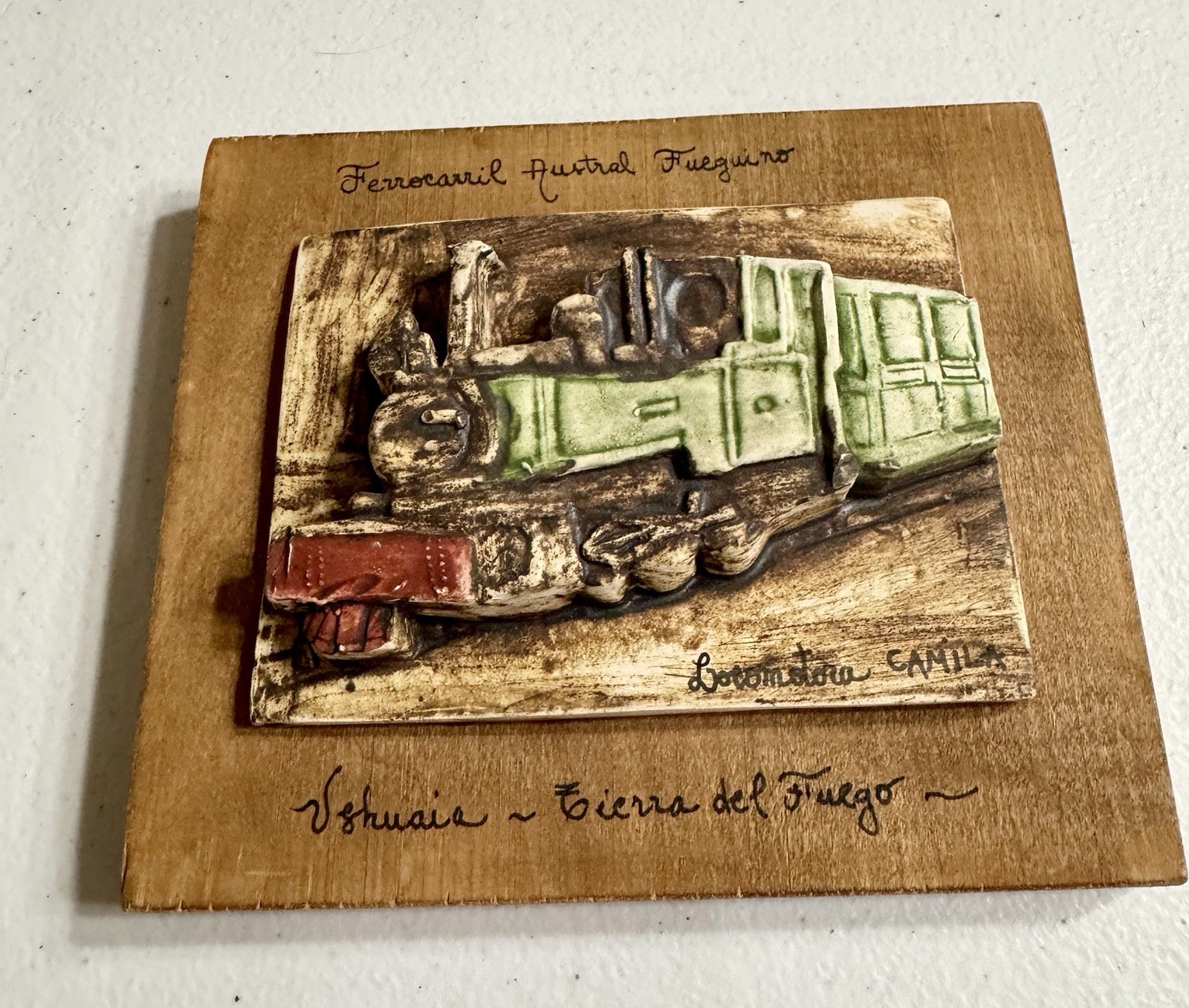 Ushuaia, Tierra Del fuego, Locomotora Argentina Hanging Souvenir Handmade
