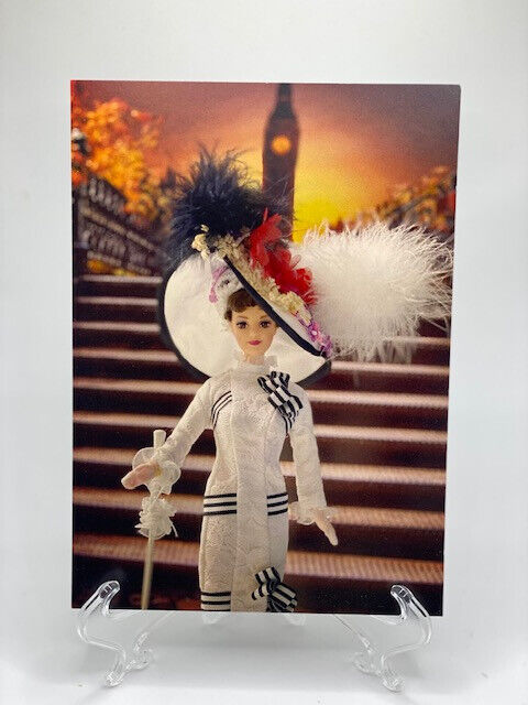Brand New My Fair Lady Barbie Audrey Hepburn Liza Dolittle Artprint/Postcard