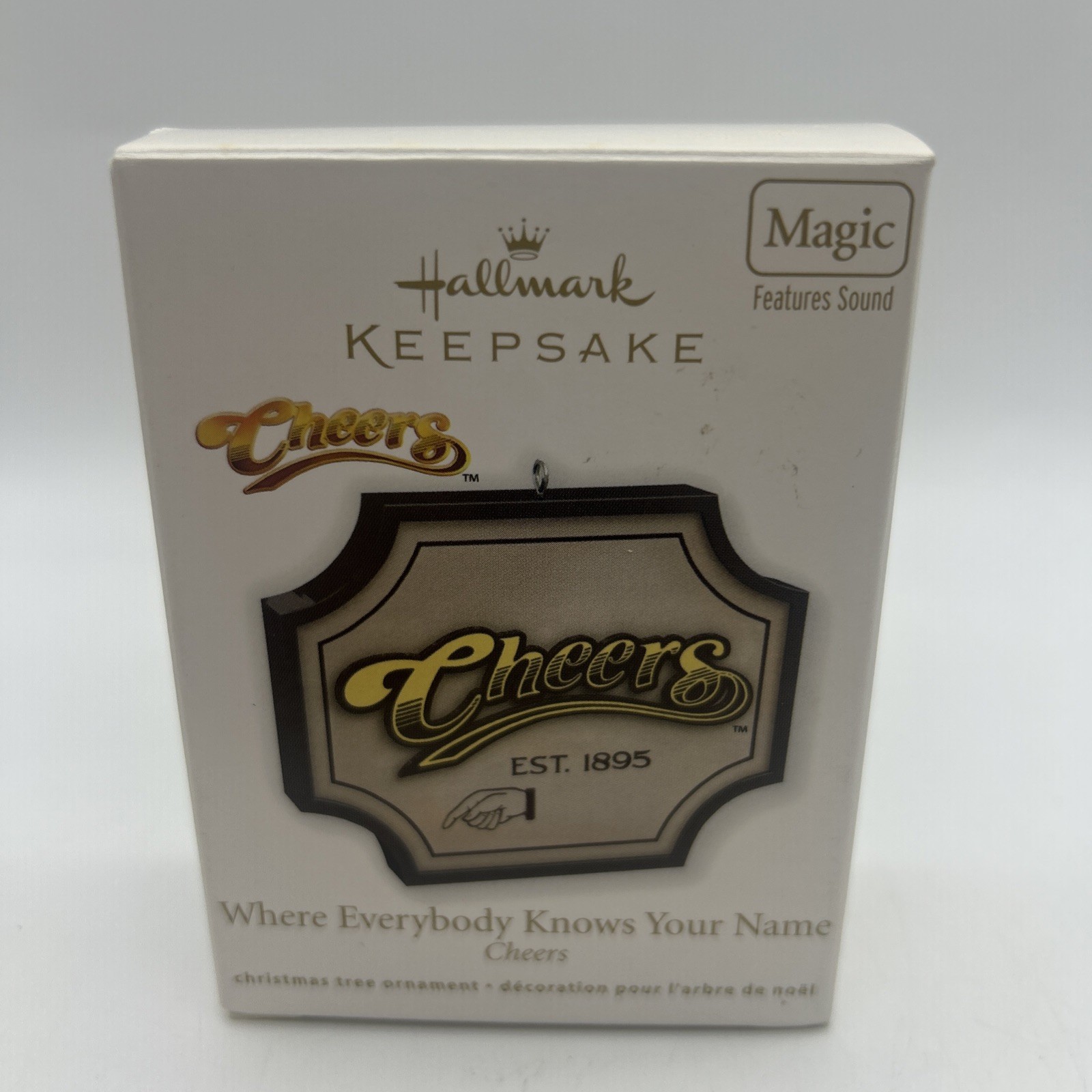 Hallmark Keepsake Cheers Ornament *NEW BATTERIES* Tested