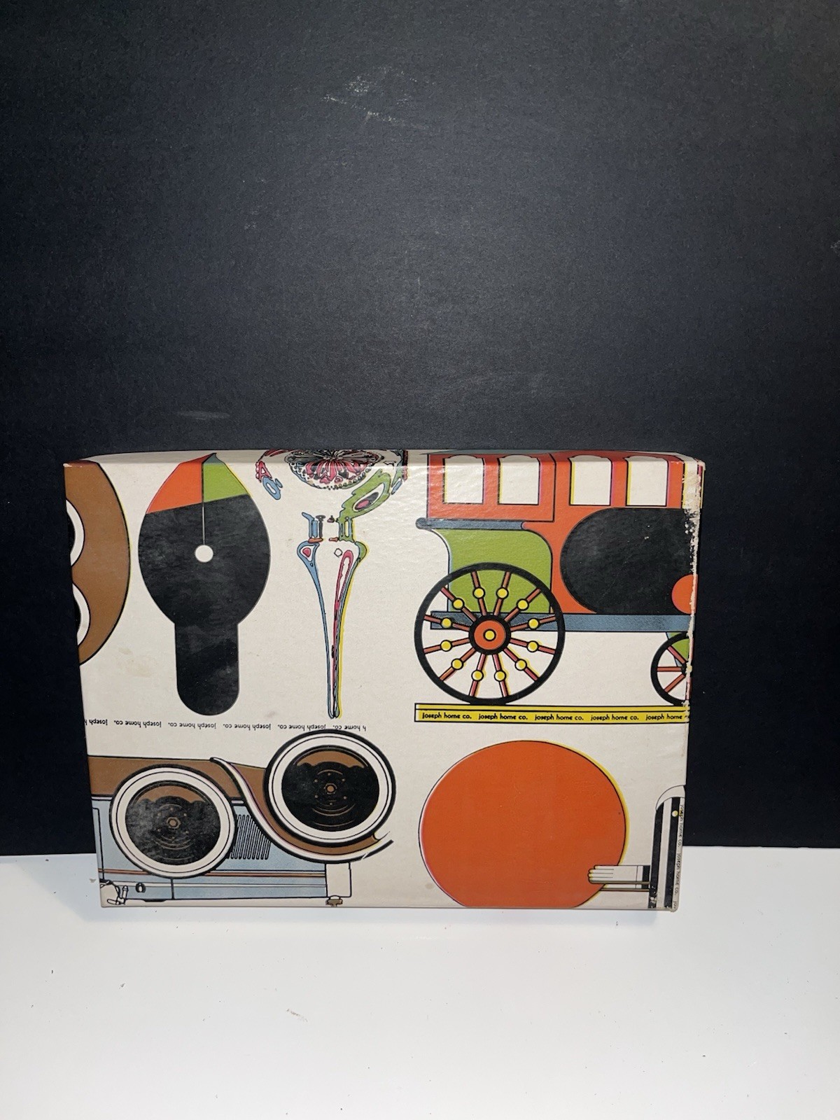 Vintage Horne Defunct Closed Department Store Antique Car Gift Box 7.5” X 9”