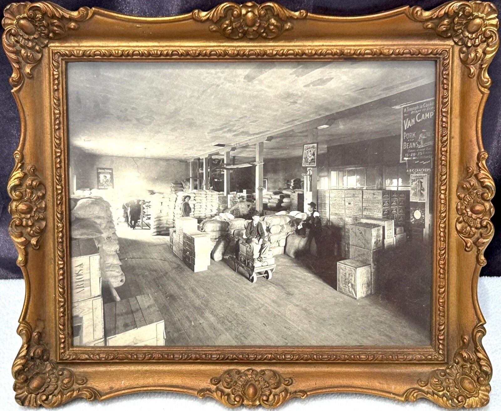 Vintage Original Photo Inside of Country Store - Framed