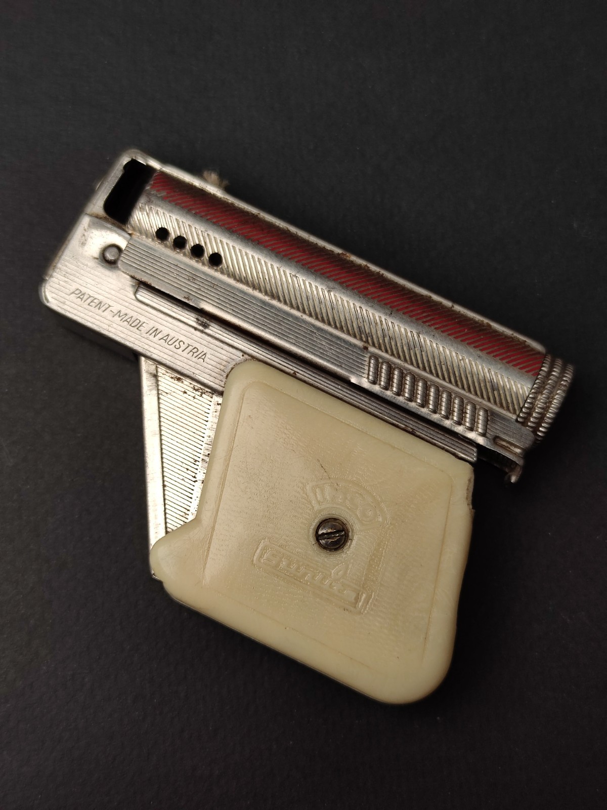 Vintage IMCO Gunlite 6900 Petrol Pocket Lighter Austria. For Parts Or Repair 