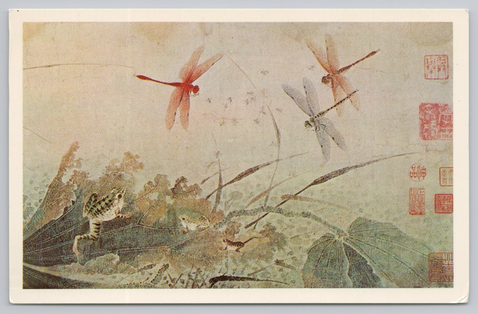 Postcard Art Early Autumn by Ch\'ien Hsuan Chinese Yuan Dynasty
