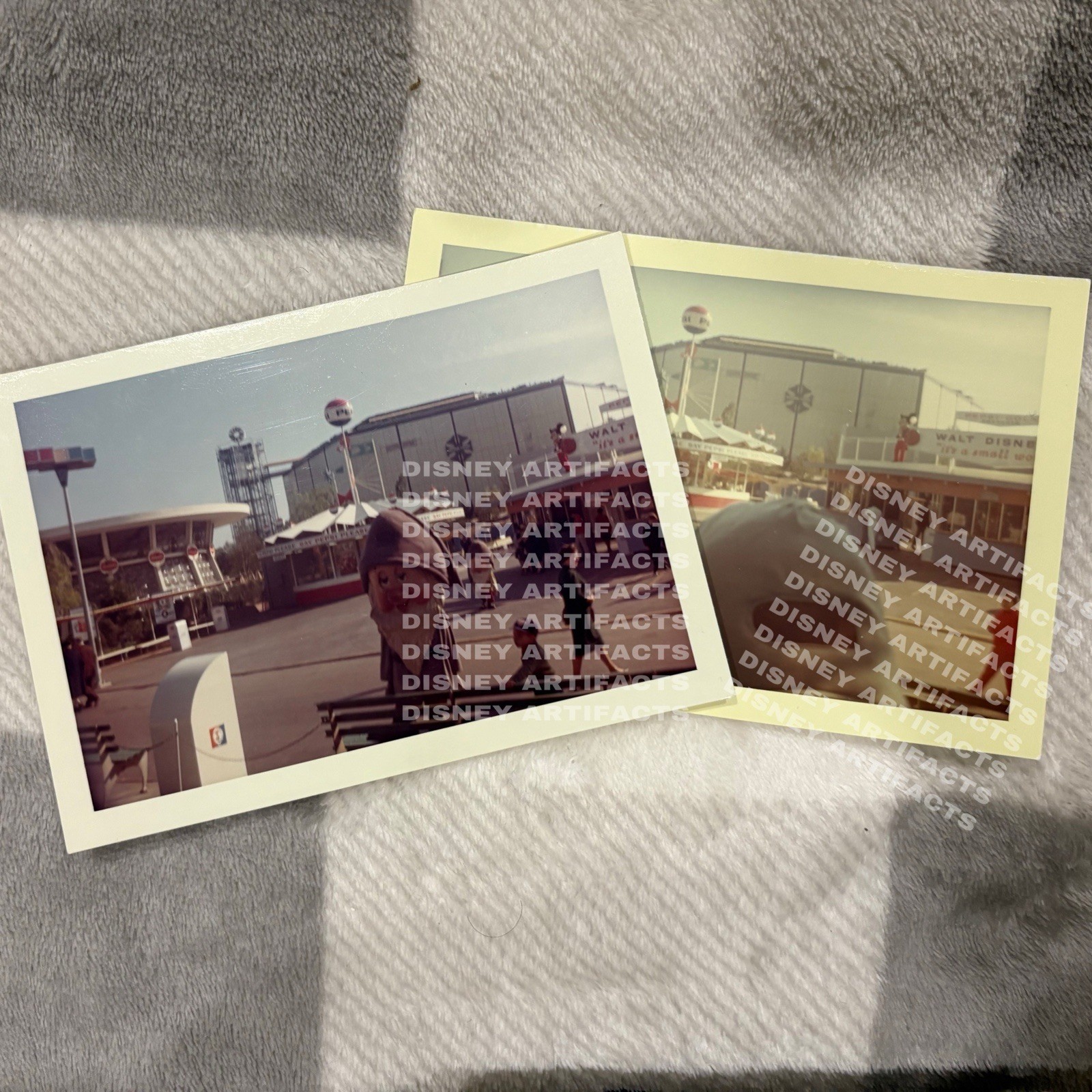 VINTAGE It’s A Small World NYWF World’s Fair Amateur Disneyland Photos x2 - 1965