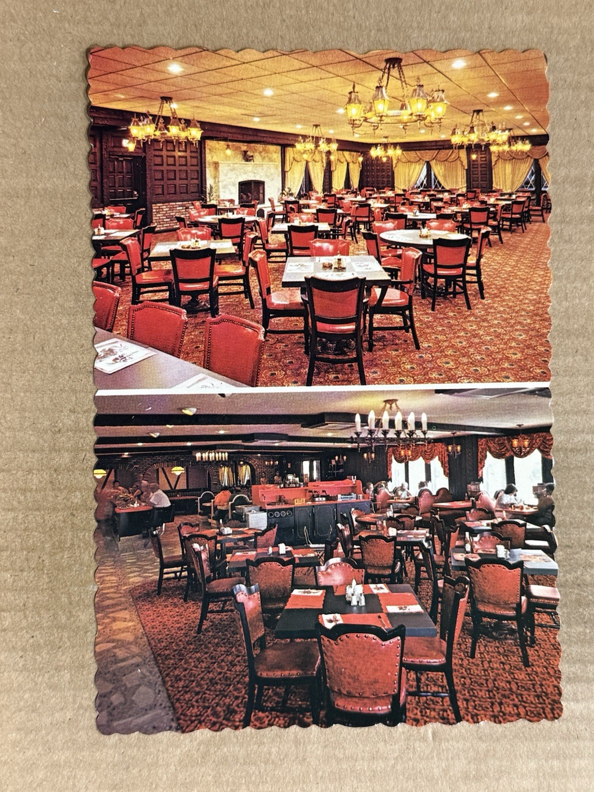 Postcard Hazlet NJ New Jersey Red Oak Diner Restaurant Route 35 Roadside