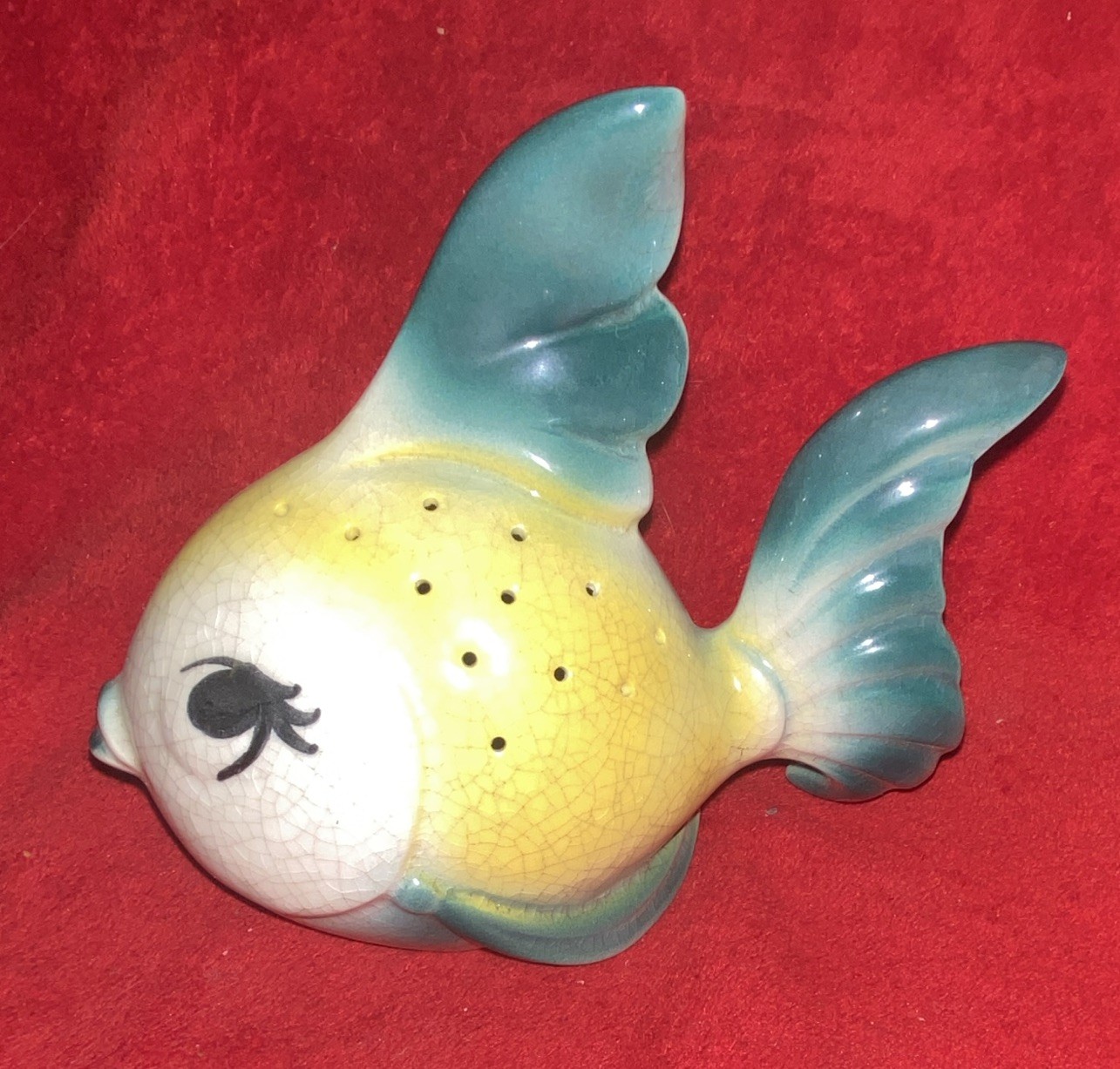 Vintage Ceramic Fish Tootpick/ Hors d’oeuvres Holder