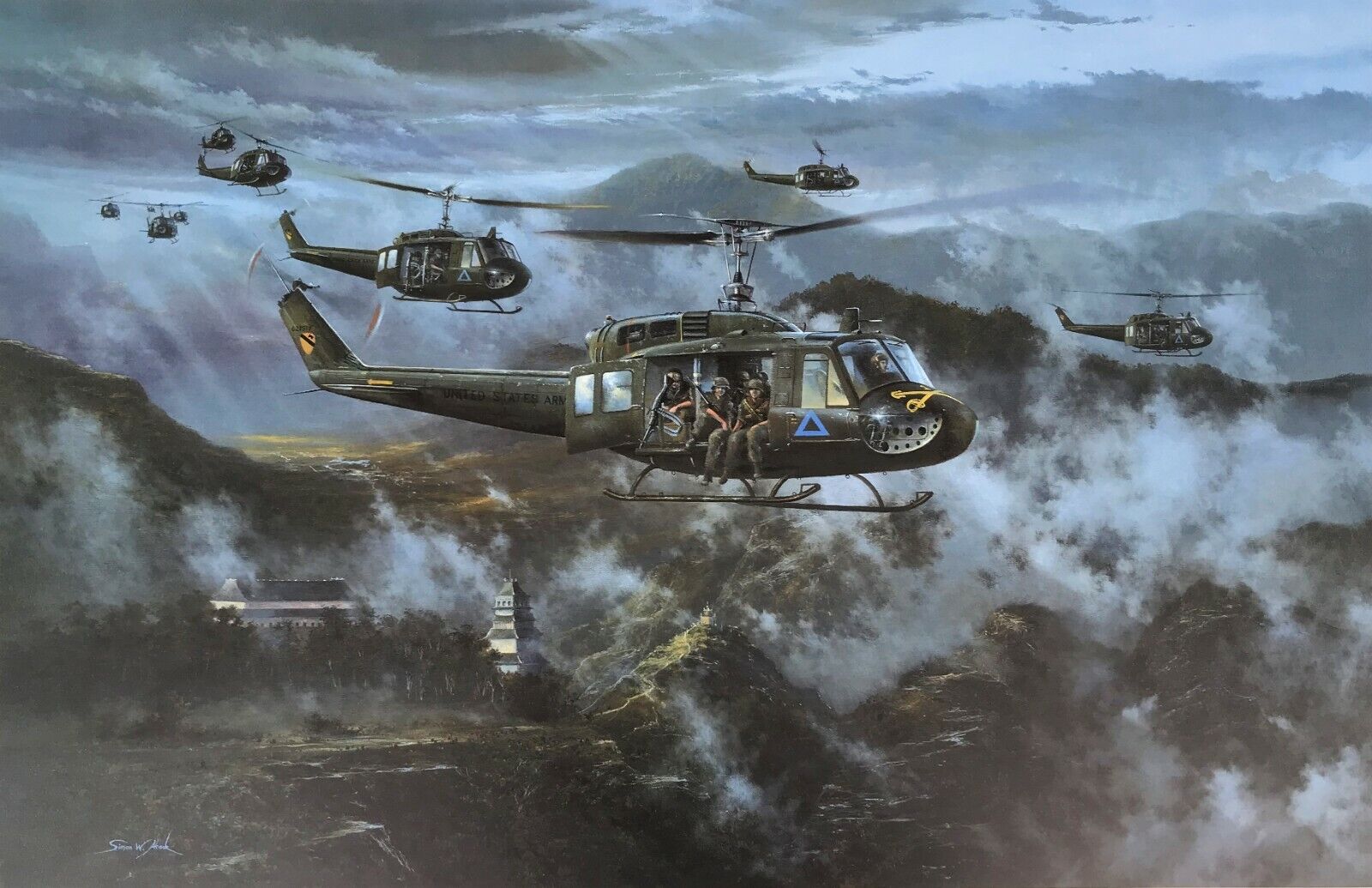 Ride of the Valkyries Simon Atack Veteran's Edition signed by Vietnam Huey Pilot