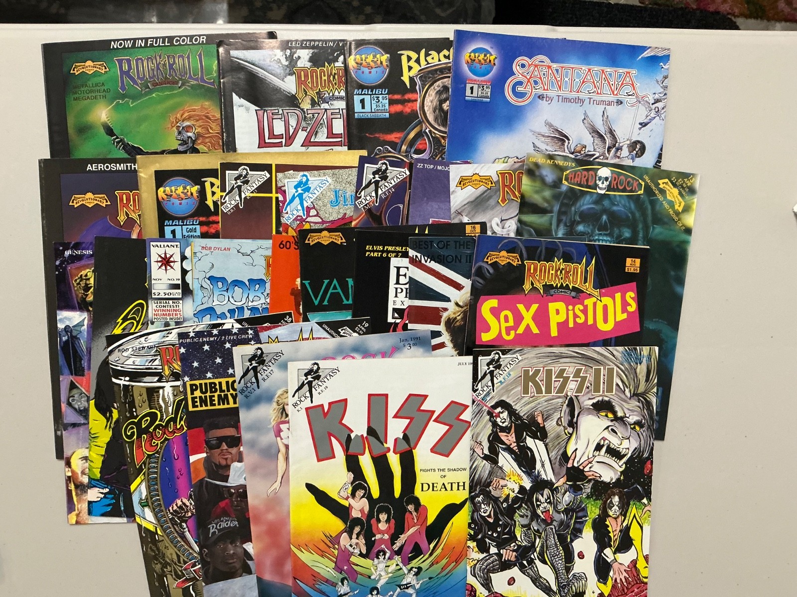 Rock “N” Roll comics Lot of 26 Elvis Black Sabbath gold Revolutionary  (1327)