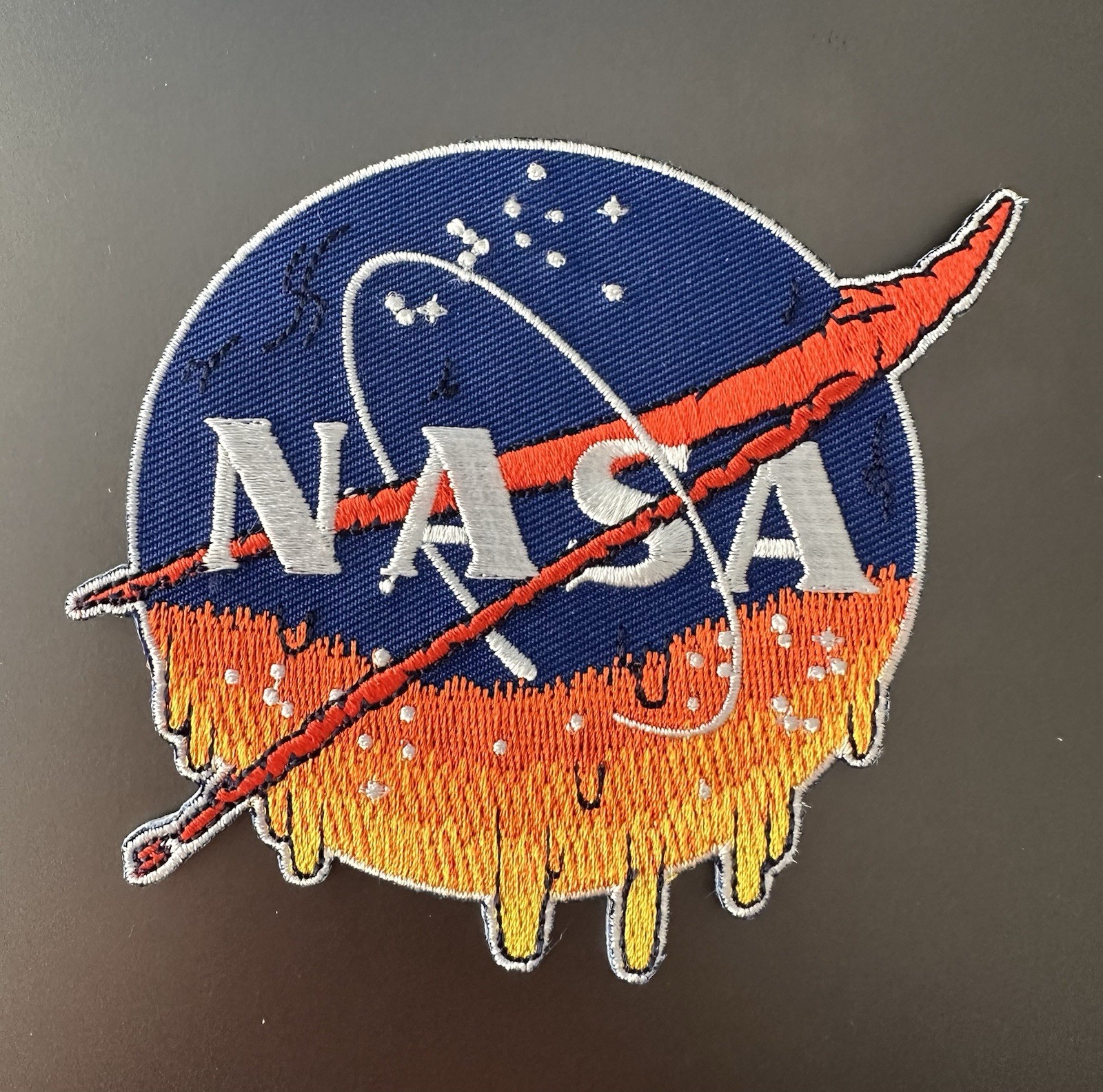 NASA Trippy Astronaut Space Mission Patch 3.5