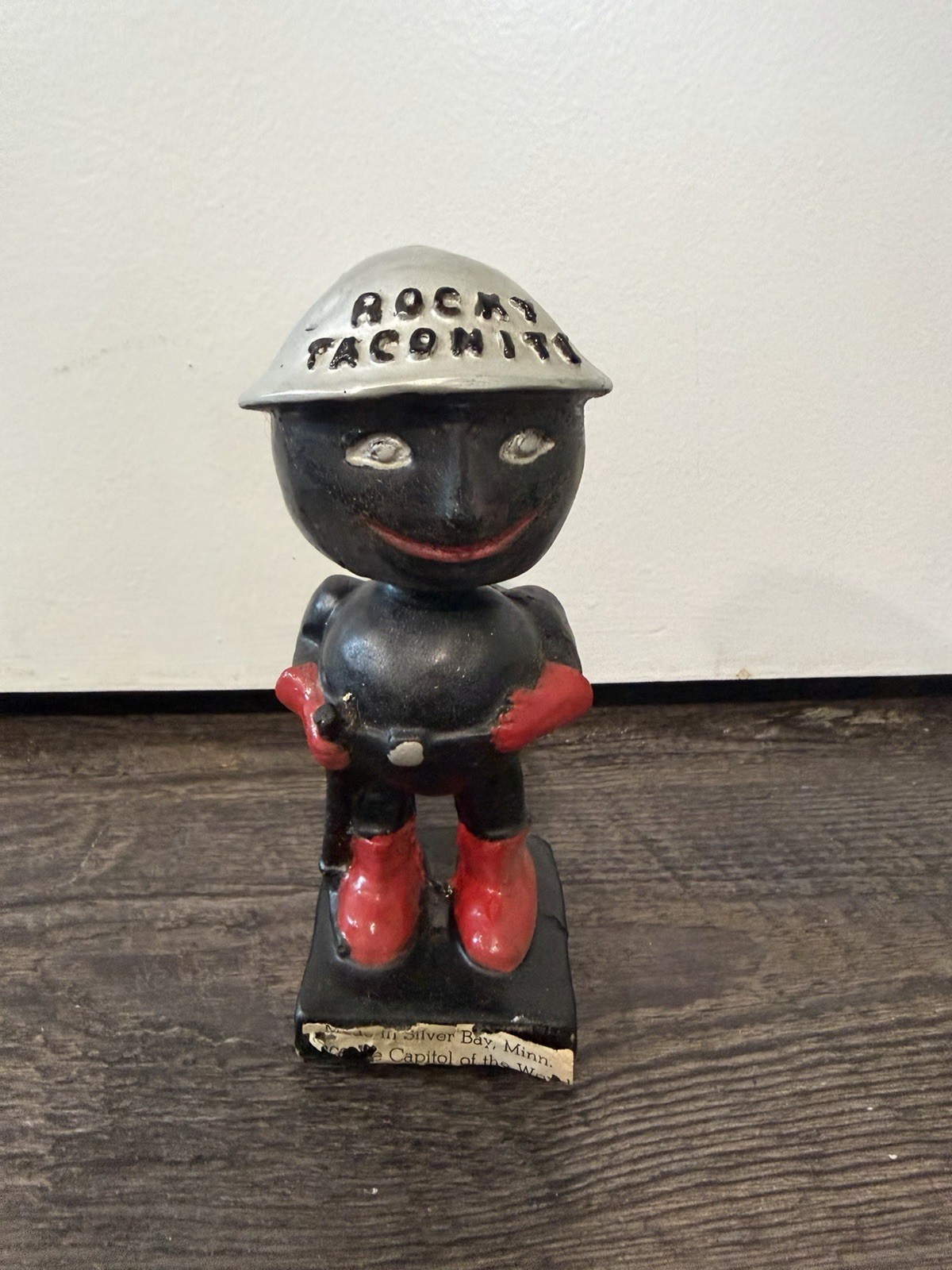 1960s Vintage Rocky Taconite Bobblehead Souvenir Minnesota 6 inches tall 1960s Vintage Rocky Taconite Bobblehead Souvenir Minnesota 6 inches tall