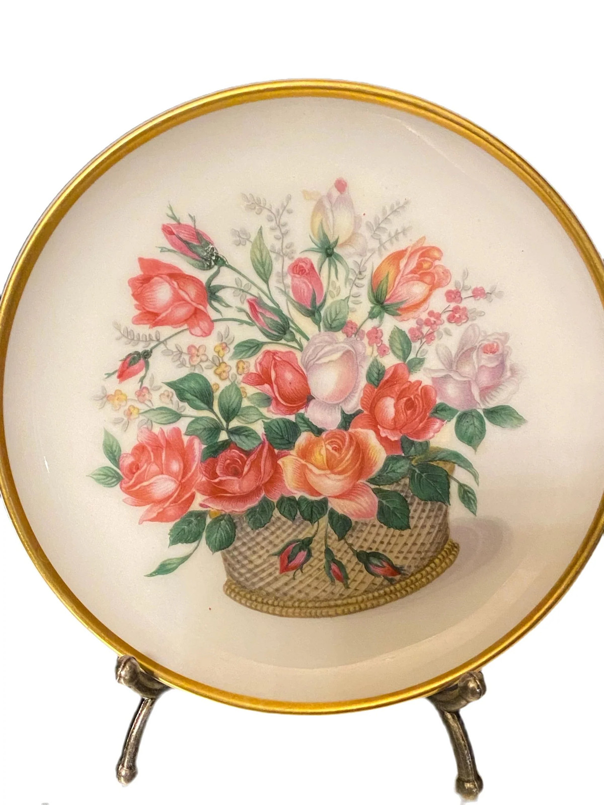 Kaiser W Germany Porcelain  Beautiful Vintage Porcelain Decorative Plate, 4”