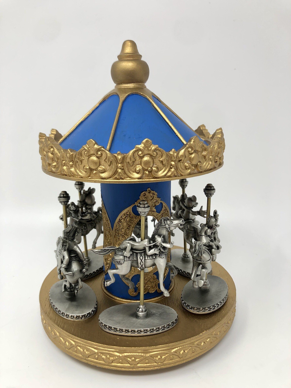 HTF Disney Hudson Creek Mickey Mouse Carousel Set 6 Pewter Pieces ~ RARE - NIB