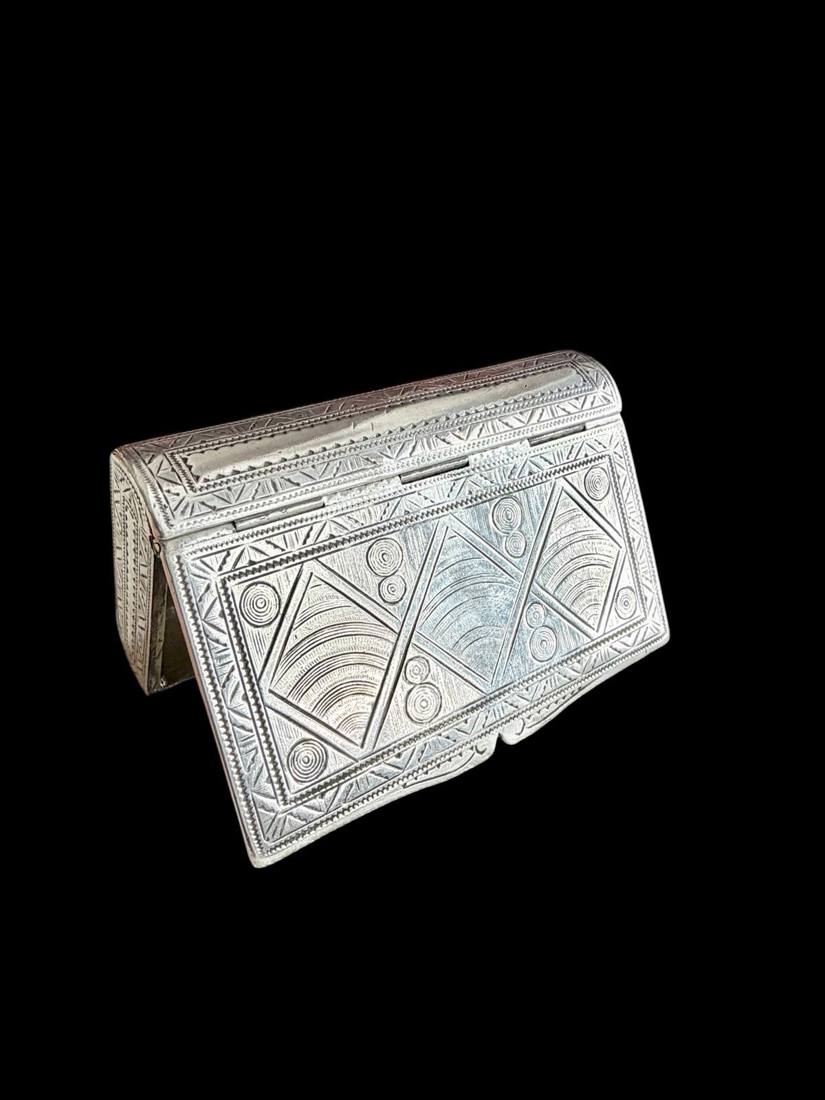 Antique 1820 Vienna Silver Snuff Box Jakob Schütz 13 Loth Hand Engraved Jewish