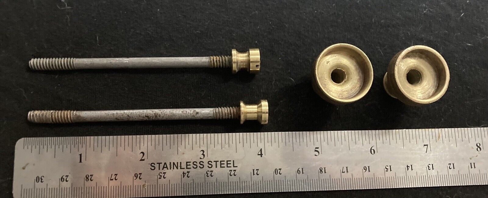 Stanley Plane Lot Of Adjustment 1 Inch  Knobs And Tote Bolt And Brass Nuts.