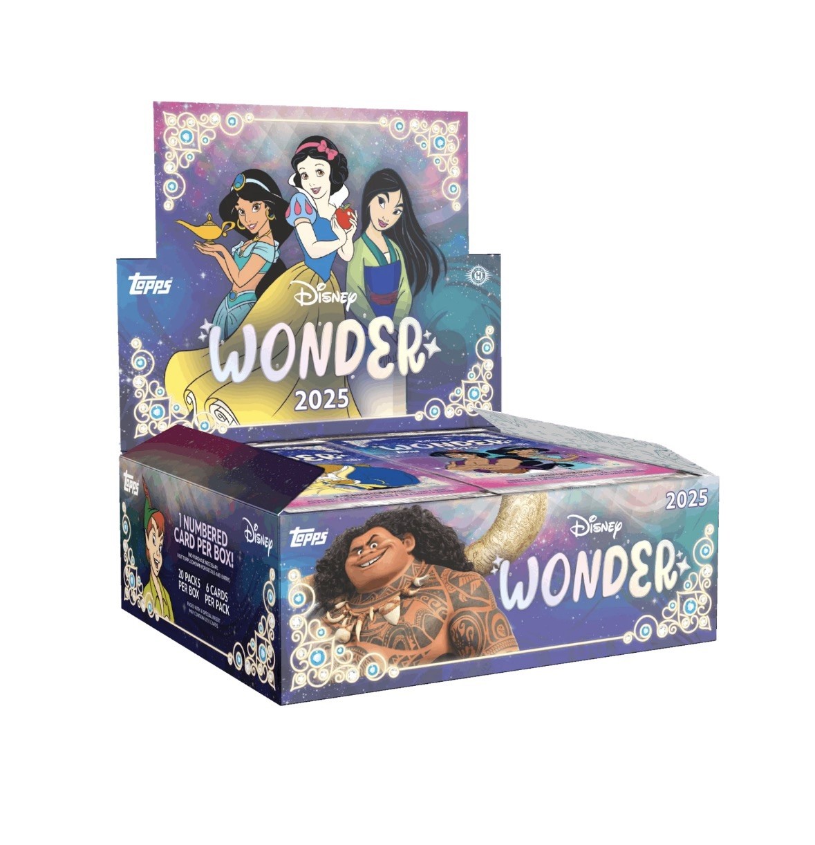 2025 TOPPS DISNEY WONDER HOBBY BOX (120 Cards/1 Numbered Card) Brand New Sealed