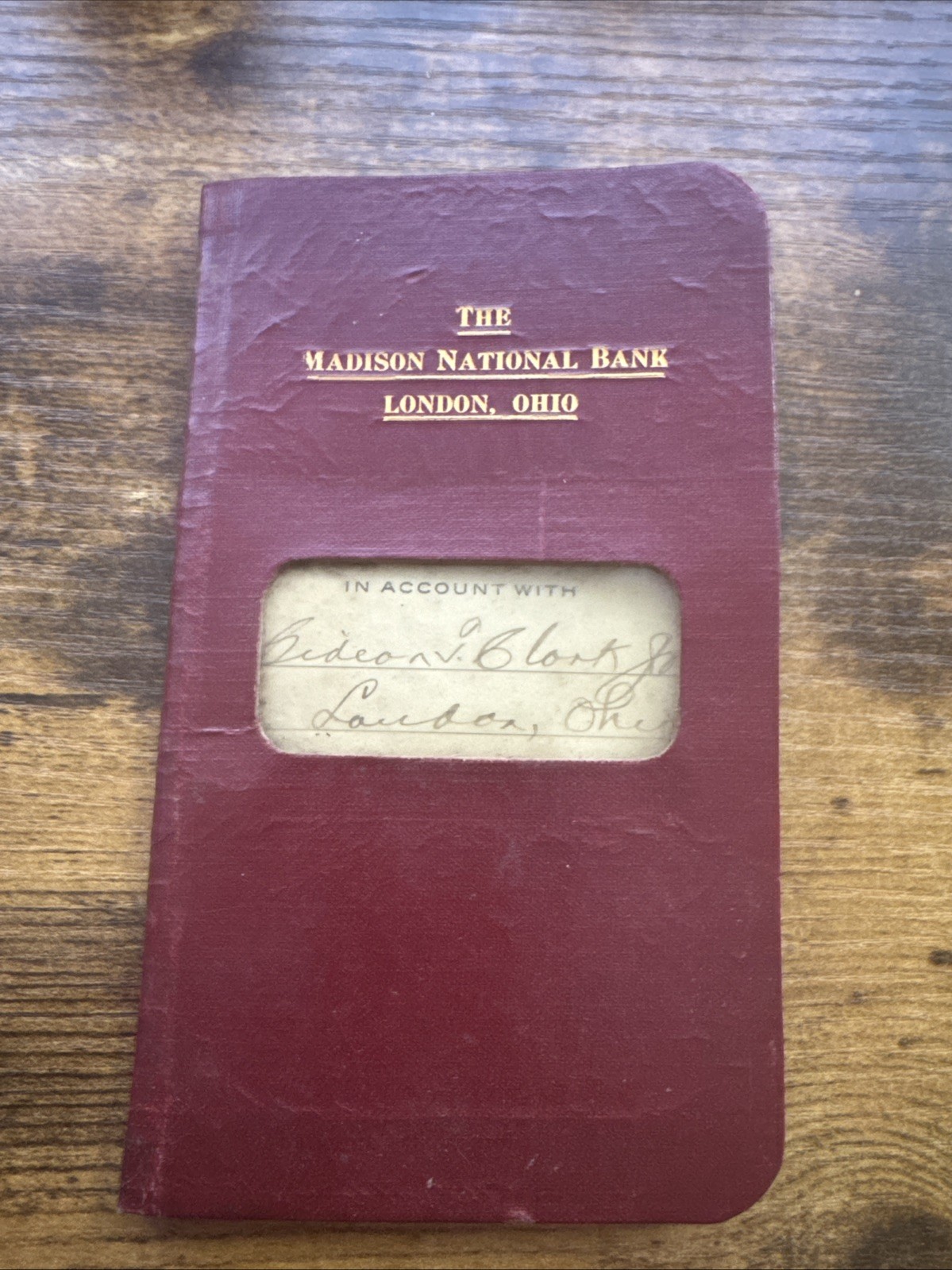 Vintage Banking Book The Madison National Bank Account Book 1914 London, Ohio Vintage Banking Book The Madison National Bank Account Book 1914 London, Ohio
