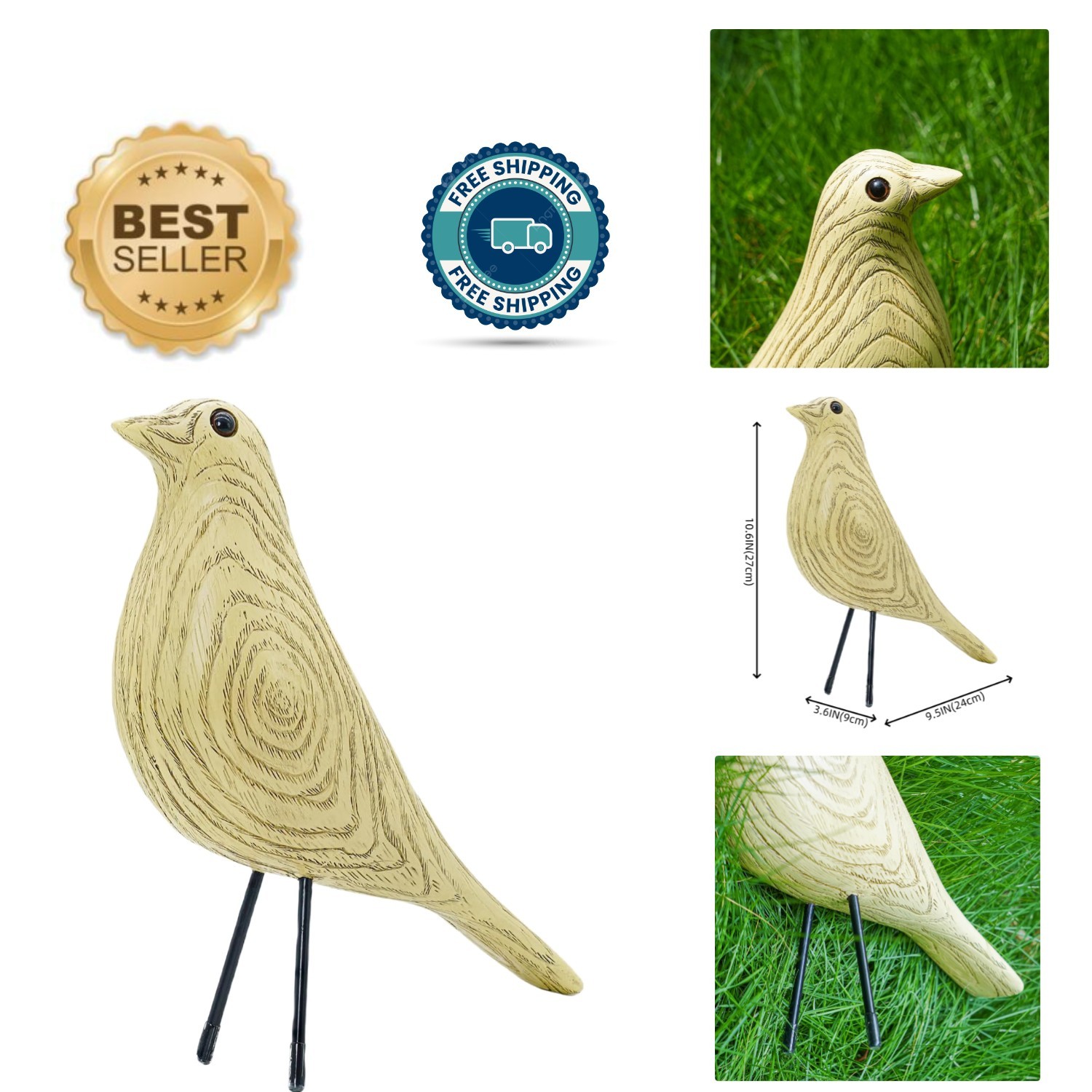 Stylish Bird Desk Ornament - Mid Century Modern Decoration for All Occasions