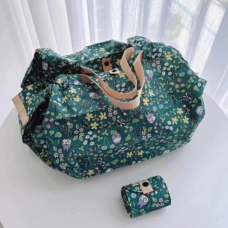 Ghibli Totoro Green Shupatto Compact Bag Eco Bag New 35*30cm 