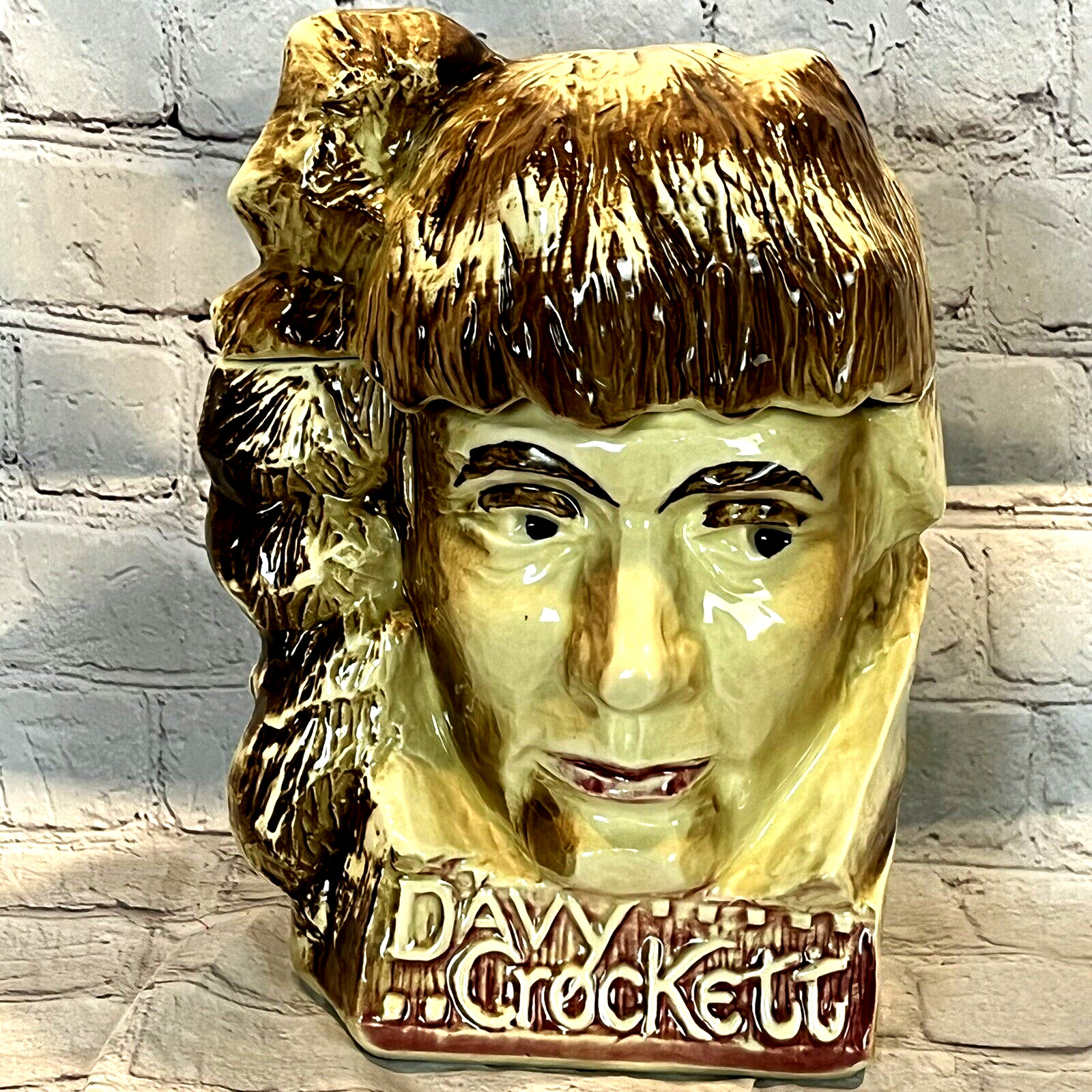 Vintage 1956 McCoy Davy Crockett Cookie Jar 2/011