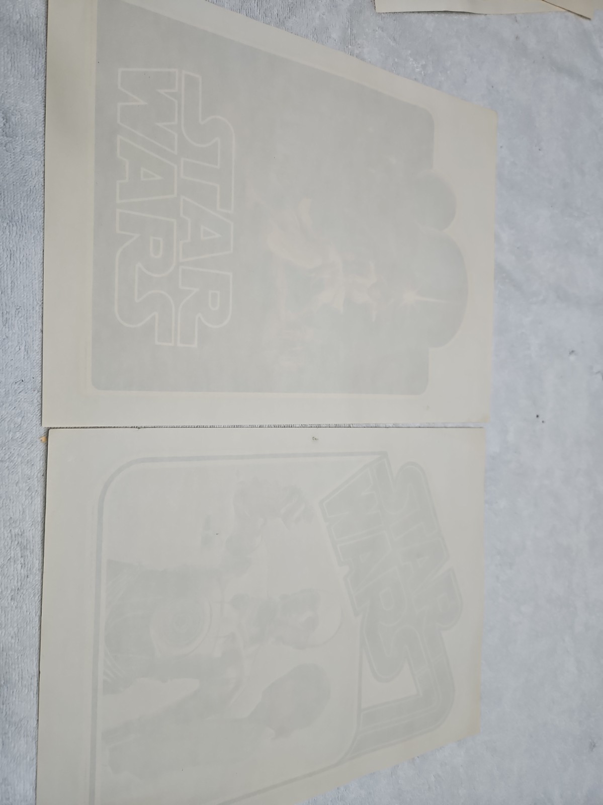 Vintage Star Wars IRON ON T-SHIRT TRANSFERS LOT OF 2 107 Vintage Star Wars IRON ON T-SHIRT TRANSFERS LOT OF 2 107