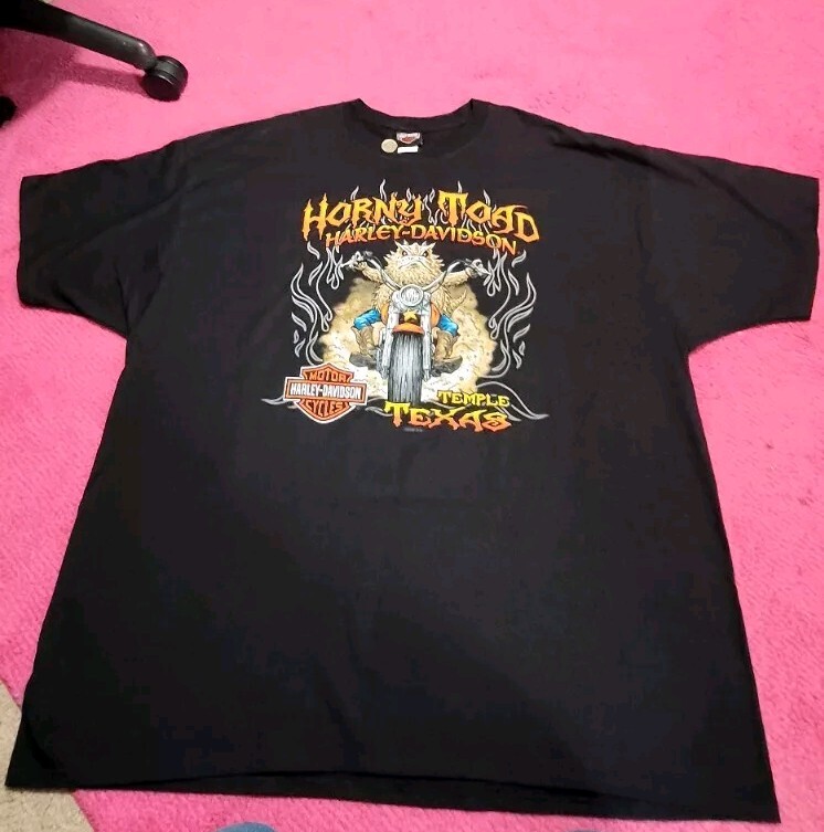 Harley Davidson Horny Toad Original 2 Sided 2006 HTF NWT VTG Style Size 3Xl