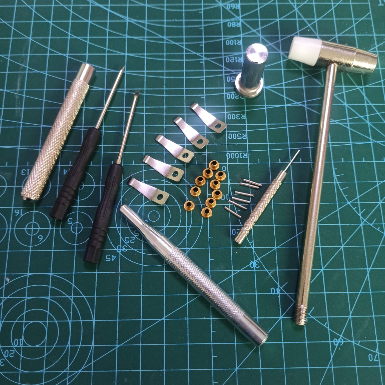 A Set of Repair Tools + Replacement Parts for Zippo Lighter 1941 Versions