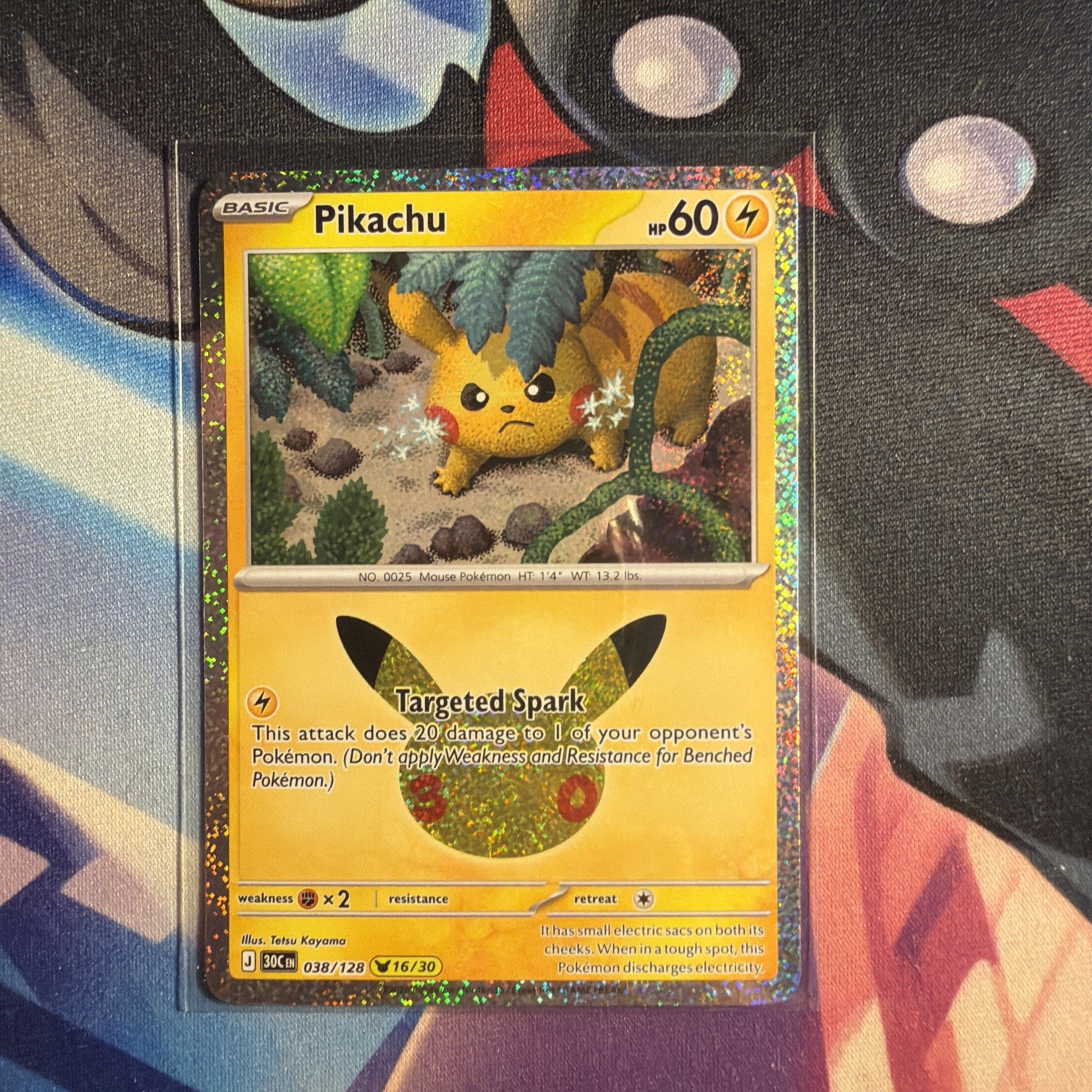 Pikachu 038/128 16/30 Pokémon 30th Celebration Pikachu Rare NM