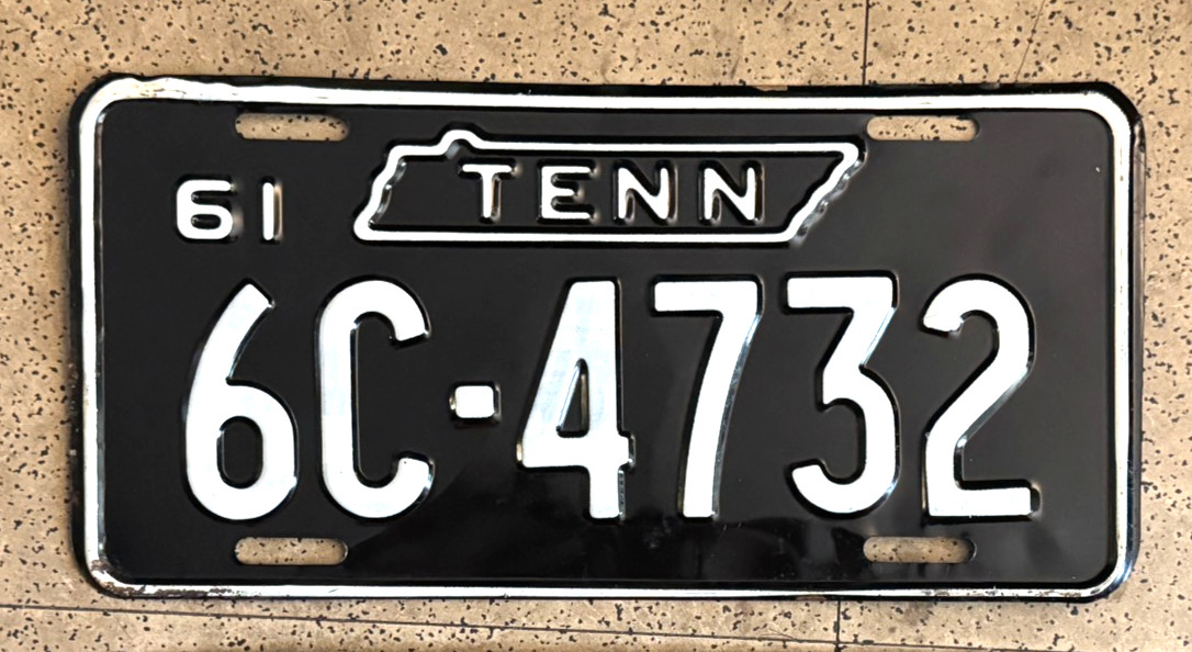 1961 TENNESSEE license plates **PAIR** UNUSED — WASHINGTON CO — vintage car tags 1961 TENNESSEE license plates **PAIR** UNUSED — WASHINGTON CO — vintage car tags