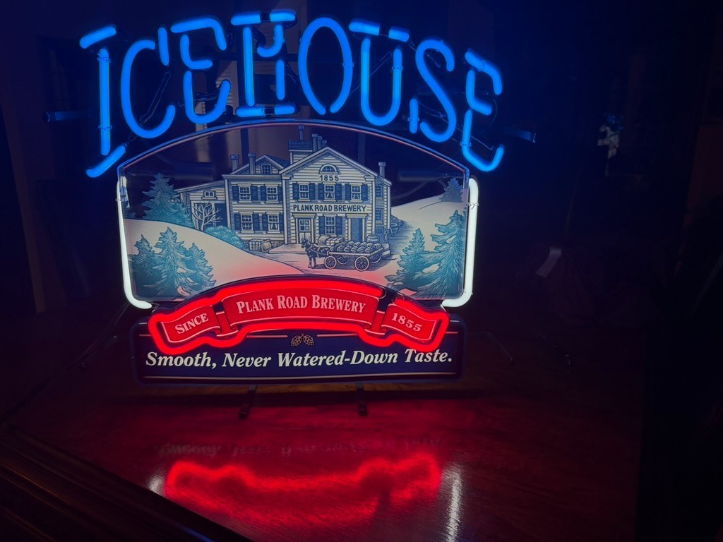 Icehouse - Plank Road Neon Light: New, Never Used, Never Hung, 21\