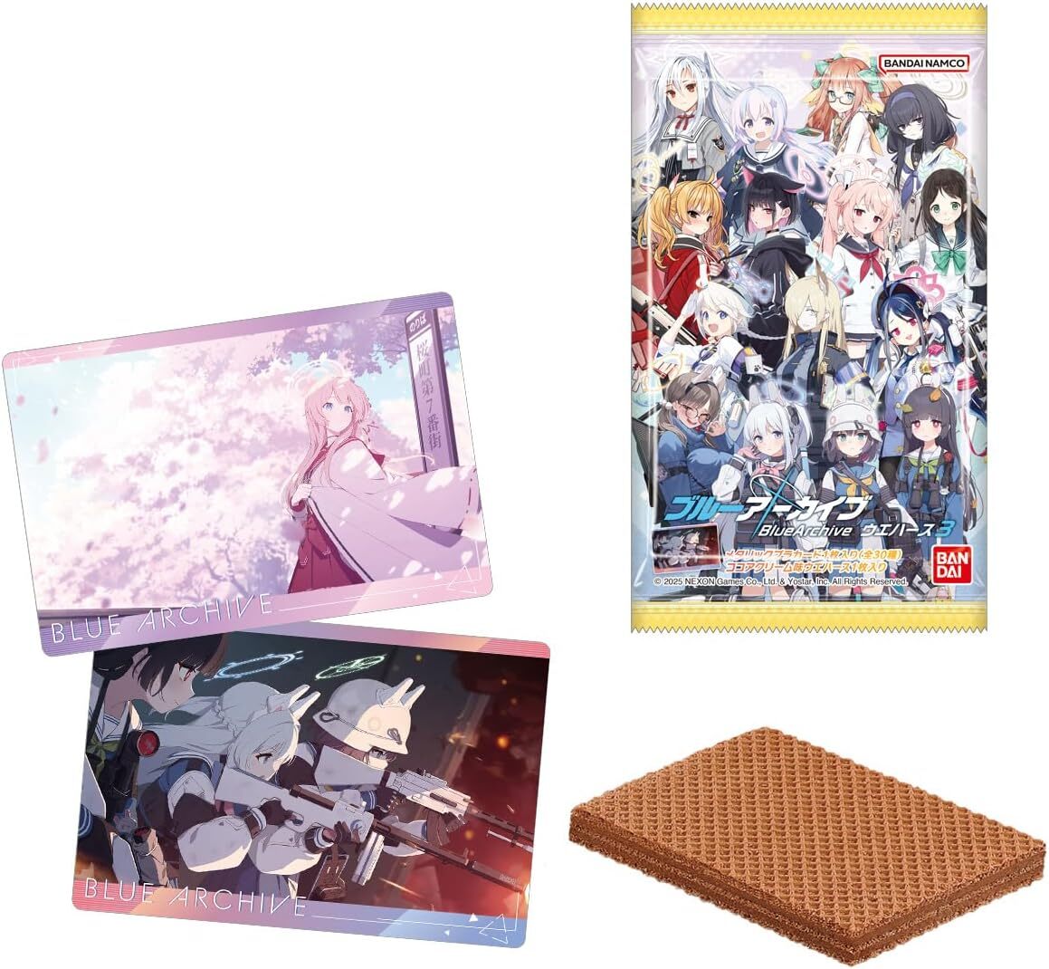 Blue Archive Wafer 3 BOX 20 pieces pack Set Sealed NEW Random card in the pack
