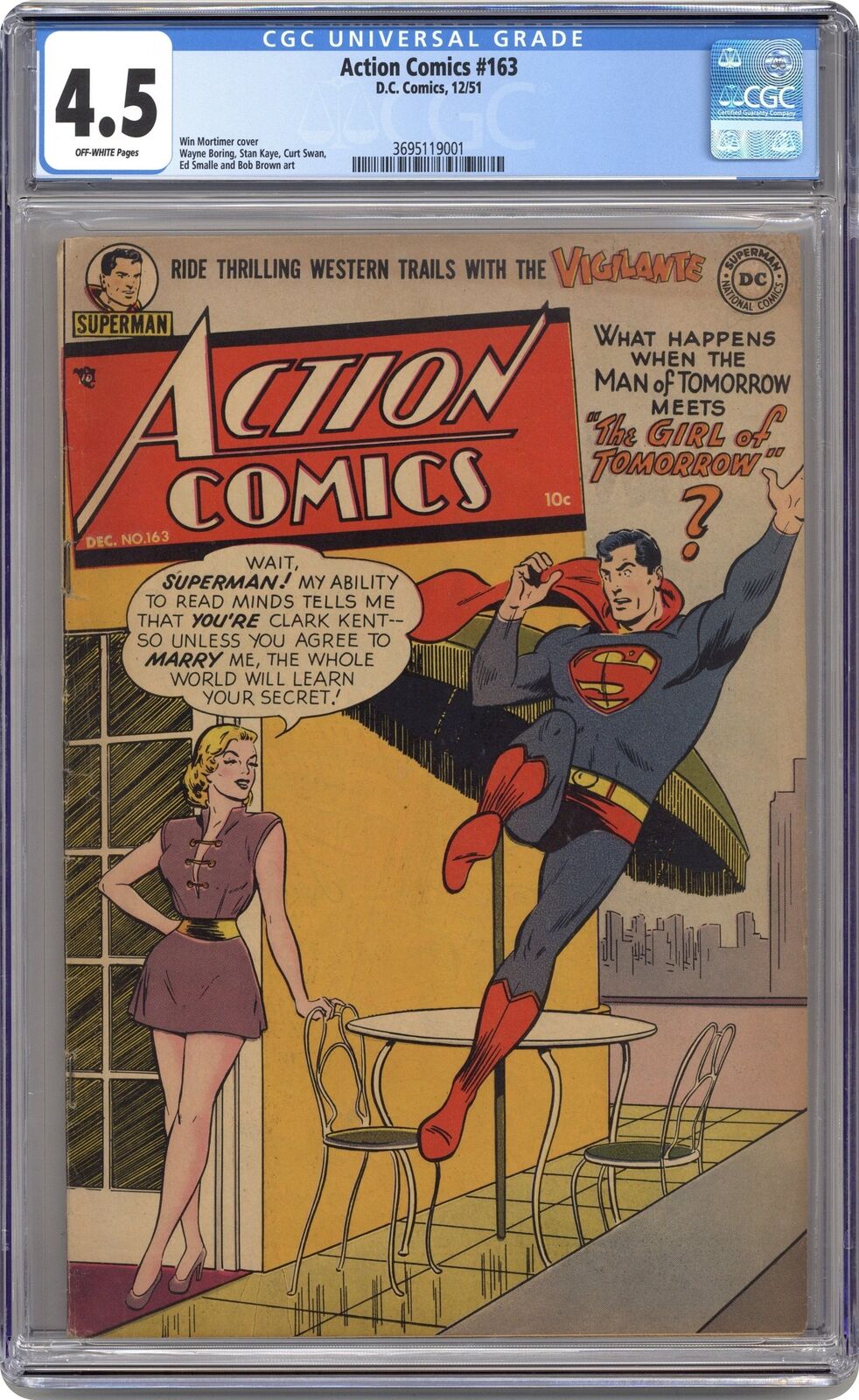 Action Comics #163 CGC 4.5 1951 3695119001