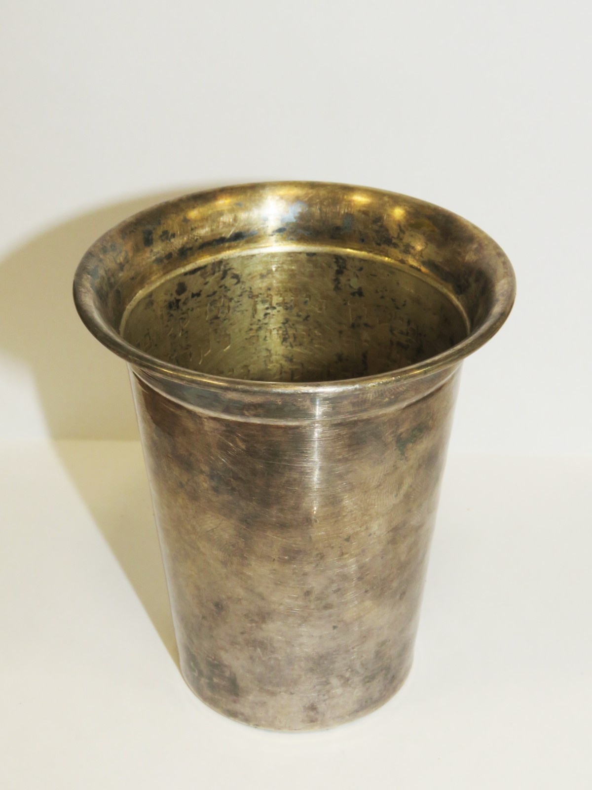 Kabbalistic Kiddush Havdalah Cup Vintage Silver Plated Judaica Healing Amulet