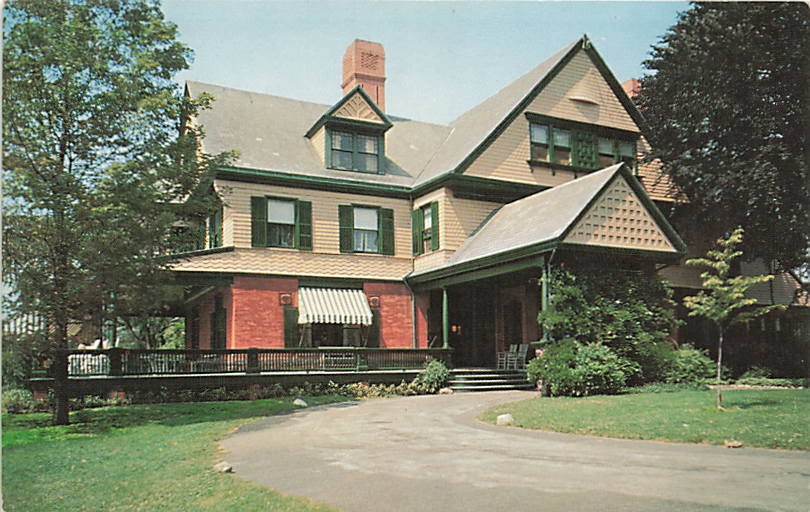 Postcard NY: Sagamore Hill, Theodore Roosevelt Home, Oyster Bay New York