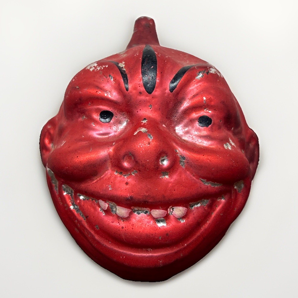 Rare Early 1900 Hand Blown Glass Germany Devil Christmas Halloween Ornament